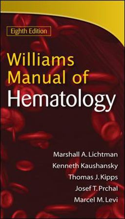 Williams Manual of Hematology 8th 9780071622424 Front Cover