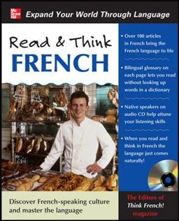 Read and Think French with Audio CD 3rd 9780071702331 Front Cover