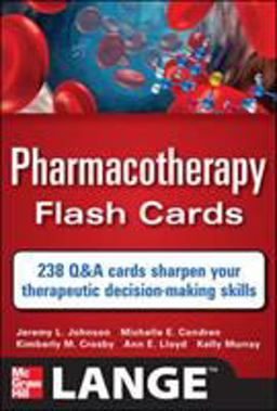 Pharmacotherapy Flash Cards  9780071741156 Front Cover