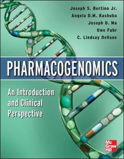 Pharmacogenomics an Introduction and Clinical Perspective  9780071741699 Front Cover