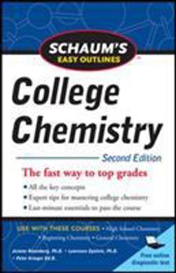 Schaum's Easy Outlines of College Chemistry, Second Edition 2nd 9780071745871 Front Cover