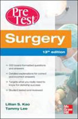 Surgery PreTest Self-Assessment and Review, Thirteenth Edition 13th 9780071761215 Front Cover