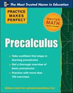 Practice Makes Perfect Precalculus  9780071761789 Front Cover
