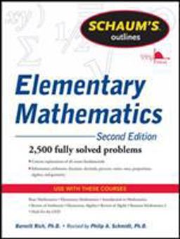 Schaum's Outline of Review of Elementary Mathematics, 2nd Edition 2nd 9780071762540 Front Cover