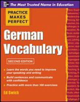 Practice Makes Perfect German Vocabulary 2nd 9780071763011 Front Cover