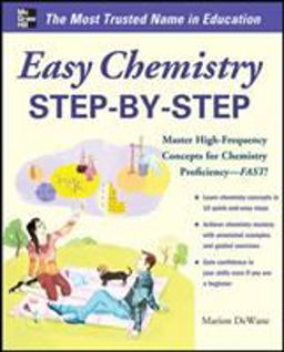 Easy Chemistry Step-By-Step  9780071767880 Front Cover