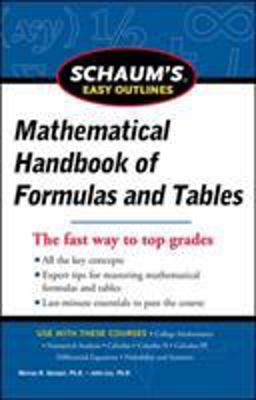 Schaum's Easy Outline of Mathematical Handbook of Formulas and Tables, Revised Edition  9780071777476 Front Cover
