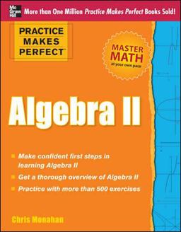 Practice Makes Perfect Algebra II  9780071778411 Front Cover