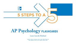 5 Steps to a 5 AP Psychology Flashcards  9780071780667 Front Cover