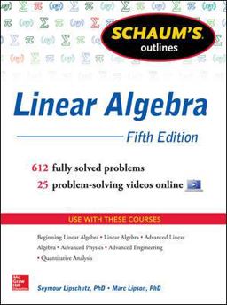 Linear Algebra 568 Fully Solved Problems 5th 9780071794565 Front Cover