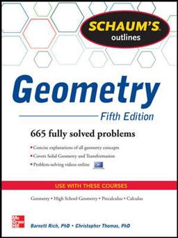 Geometry 665 Fully Solved Problems 5th 9780071795401 Front Cover