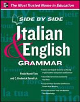 Side by Side Italian and English Grammar  9780071797337 Front Cover