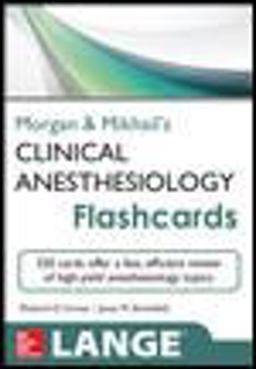 Clinical Anesthesiology Flash Cards  9780071797948 Front Cover