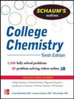 Schaum's Outline of College Chemistry 1,340 Solved Problems + 23 Videos 10th 9780071810821 Front Cover