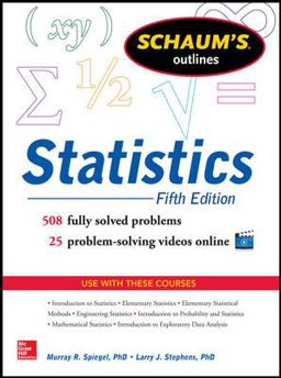 Schaum's Outline of Statistics 5th 9780071822527 Front Cover