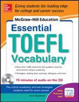McGraw-Hill Education Essential Vocabulary for the TOEFLï¿½ Test with Audio Disk  9780071827102 Front Cover