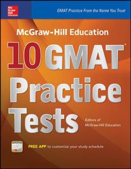 McGraw-Hill Education 10 GMAT Practice Tests  9780071843485 Front Cover