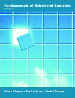 Fundamentals of Behavioral Statistics 9th 9780072286410 Front Cover