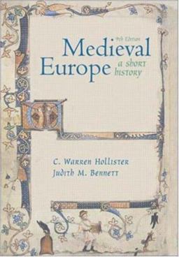 Medieval Europe A Short History 9th 9780072346572 Front Cover