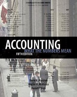 Accounting : What the Numbers Mean 5th 2001 9780072379006 Front Cover