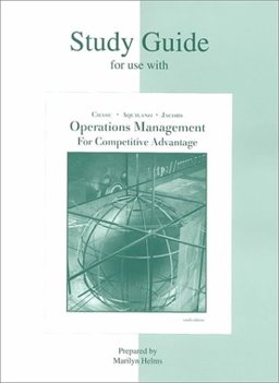 Study Guide for Use with Production and Operations Management Study Guide for Use with Production and Operations Management