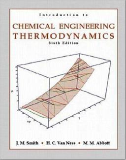 Introduction to Chemical Engineering Thermodynamics 6th 9780072402964 Front Cover