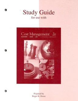 Study Guide for Use with Cost Management