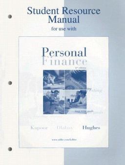 Student Resource Manual for Use with Personal Finance