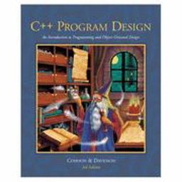 C++ Program Design : An Introduction to Programming and Object-Oriented Design 3rd 2001 9780072411638 Front Cover