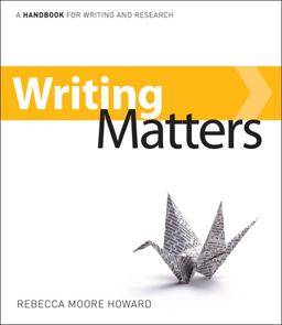 Writing Matters  9780072418750 Front Cover