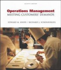 Operations Management Meeting Customer's Demands 7th 9780072460506 Front Cover
