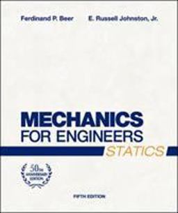 Mechanics for Engineers, Statics 5th 9780072464788 Front Cover