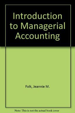 Introduction to Managerial Accounting