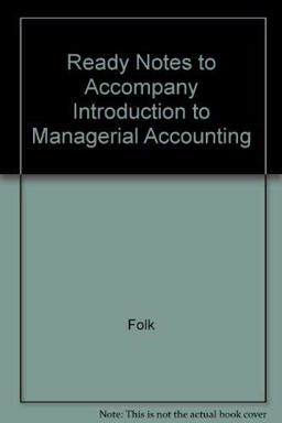 Introduction to Managerial Accounting