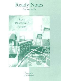 Ready Notes for Use with Fundamentals of Corporate Finance