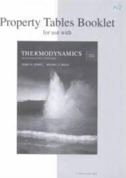 Property Tables Booklet for use with Thermodynamics 4th 9780072512656 Front Cover