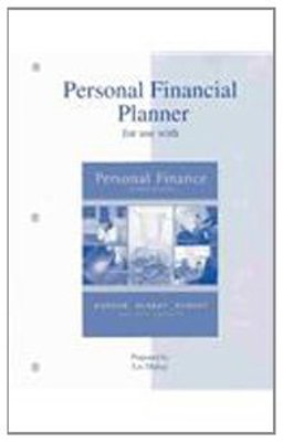 Personal Financial Planner to accompany Personal Finance