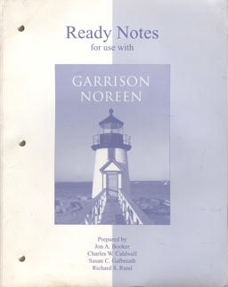 Managerial Accounting Ready Notes 10th 9780072538366 Front Cover