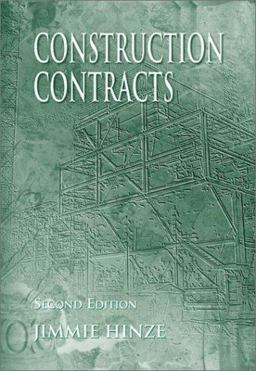 Construction Contracts 2nd 9780072551693 Front Cover