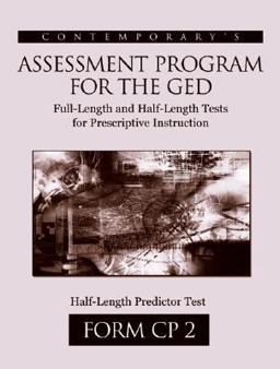 Assessment Program for the GED: Half-Length Form CP2 (5 Pack)
