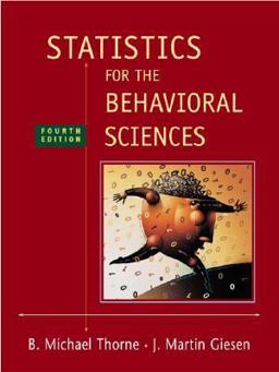 Statistics for the Behavioral Sciences 4th 9780072832518 Front Cover