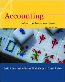 Accounting : What the Numbers Mean 6th 9780072834642 Front Cover
