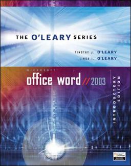O'Leary Series: Microsoft Office Word 2003 Introductory