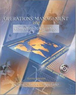 Operations Management for Competitive Advantage Operations Management for Competitive Advantage
