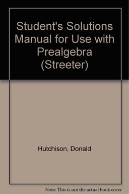 Student's Solutions Manual for use with Prealgebra