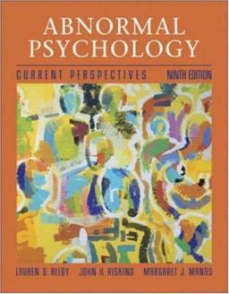 Abnormal Psychology Current Perspectives with MindMAP Plus and PowerWeb 9th 9780072878707 Front Cover