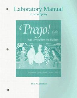 Laboratory Manual to Accompany Prego! an Invitation to Italian 6th 9780072883718 Front Cover