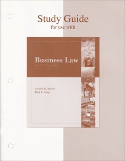 Study Guide to Accompany Business Law with UCC Applications