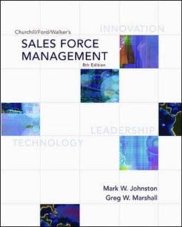 Sales Force Management 8th 9780072961836 Front Cover