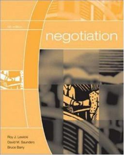 Negotiation 5th 9780072973075 Front Cover